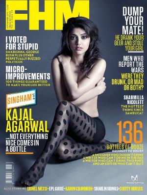 Kajal agarwal sept 11 FHM.jpg FHM Hot Bollywood Magazine Covers